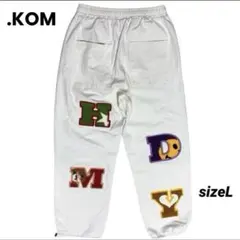 .KOM ワイドパンツ イージーパンツ サガラワッペン L