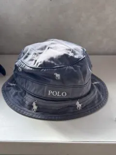 Polo Ralph Lauren 刺繍バケットハット ネイビー