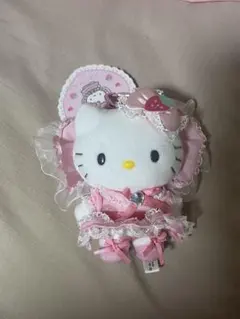 サンリオ ハローキティ ラブリーフリル マスコット キーホルダー ピンク