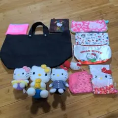 ハローキティ グッズ まとめ売り ぬいぐるみ バッグ ポーチ 盛りだくさん✰ ハローキティ グッズ まとめ売り ぬいぐるみ バッグ ポーチ