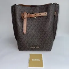 MICHAEL KORS MERCER バケットバッグ シグネチャー ブラウン