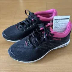 Reebok EASYTONE 6 FLY 23.5cm 黒×ピンク 新品タグ付