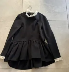 HEVE （ヘイブ）Ripple Peplum Blouse black - メルカリ