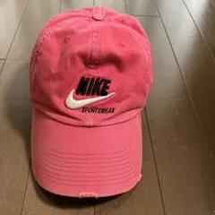 NIKE キャップ ピンク ダメージ加工