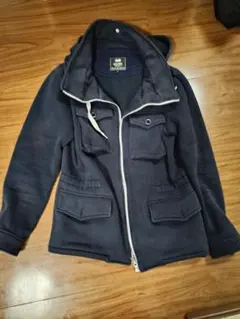 BEAMS HEART フード付きネイビージャケット M