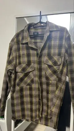 BEAMS HEART チェック柄 長袖シャツ