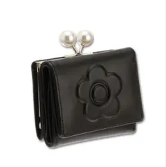 MARY QUANT フレンチシーム ガマ口ウォレット(ブラック)♡ - メルカリ