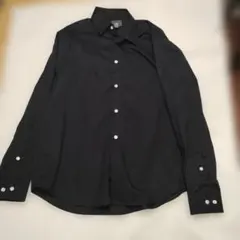 H&M ブラック シャツ レギュラーフィット