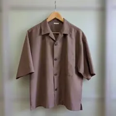 最終価格】美品 GU ドライ リラックスフィット オープンカラーシャツ Mのサムネイル