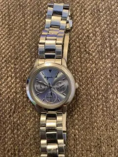 agnes b. 腕時計 新品電池、防水ゴム交換スカイブルー トリプルカレンダーのサムネイル