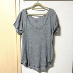 ラルフローレン ポロ 半袖シャツ グレー Vネック