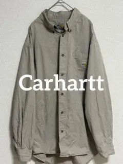 カーハート 2006年製 FRロゴ XL ビックワークシャツ ベージュ系