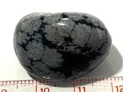 雪花黒曜石・スノーフレーク オブシディアン・4-7・12g（鉱物標本）