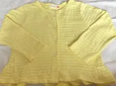 【美品】110 KP ニットプランナー カーディガン　イエロー