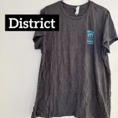 【3XL】 District ダークグレー Tシャツ メンズ 大きめ 古着