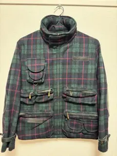 日本製 タータンチェック ハンティングジャケット