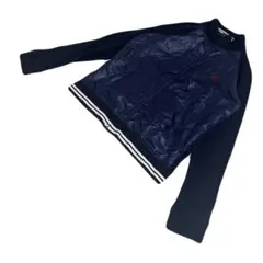 【BURBERRY BLACK LABEL】ロゴ刺繍 ジップアップジャケット