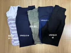 UNIQLO マタニティパンツ　M〜L 5本セット