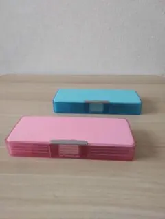 ★サクラクレパス★筆箱・文具入れ2点セット ライトブルー ピンクのサムネイル