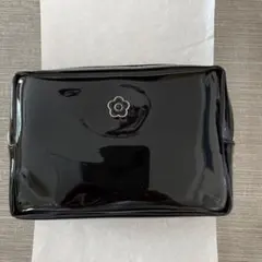 MARY QUANT エナメル ポーチ ブラックのサムネイル