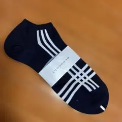ネイビー ストライプ ソックス 25〜26 cm