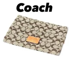 COACH シグネチャー ティッシュケース ポケットティッシュケース ブラウンのサムネイル