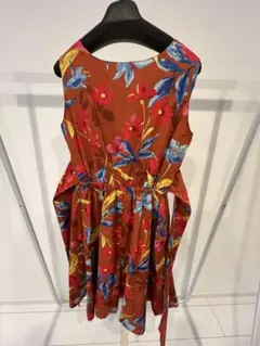 MERCURYDUO フラワープリントノースリーブワンピース M