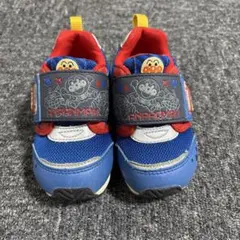 アンパンマン moonstar スニーカー 青/赤 14cm