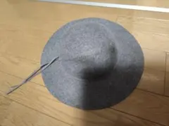 グレー ウール フェルトハット 新品タグ付き