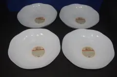 ヤマザキ春のパン祭り 2001年 白いモーニング皿4 枚セット