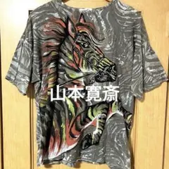 【雰囲気抜群❗️】状態良好❗️80's 山本寛斎 馬 総柄 Tシャツ 大きめのサムネイル