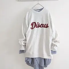 ディスカス ロゴ 裏毛 スウェット プルオーバー トレーナー レプシィム