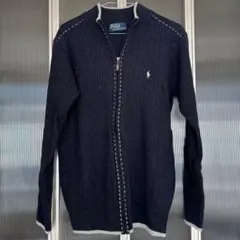 【今日限定値下げ中】Polo Ralph Lauren フルジップリブニット