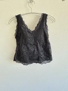 GU総レース ブラトップ　タンクトップ ブラック