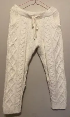 gelato pique ケーブルニットロングパンツ