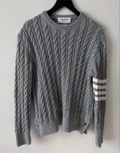 トムブラウン Thom Browne ケーブルニットクルーネックプルオーバーのサムネイル