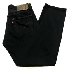 真っ黒 W32 L30 後染めブラック 黒 リーバイス 501 デニム ジーンズ