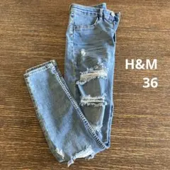 H&M デニムパンツ スキニー Sサイズ