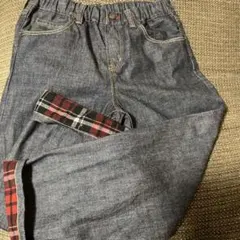 ユニクロ キッズ 160 裏起毛デニム XL