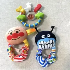 アンパンマンセット　ベビラボ　3wayはじめてラトル／はじめてのはがためラトル