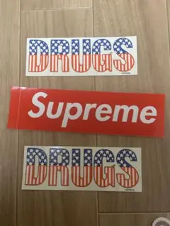 Supreme DRUGS ステッカー 3枚セット