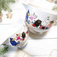 ♡moomin ムーミン　フレンズ　ボウル　２点　ファミリー　ミイ　スナフキン