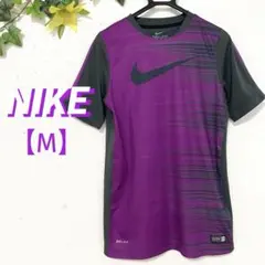 ◆NIKE◆ナイキ Dri-FIT 半袖シャツ パープル/ブラック