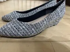 ESPERANZA ツイード素材のウェッジヒールシューズ23.5cm