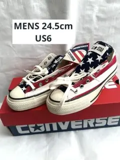 新品・タグ付き レア オールスター 星条旗 スニーカー メンズ24.5（US6）