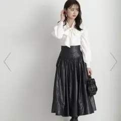 コルセットデザインタフタ　スカート