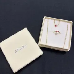 BEAMS ピンキーリング　ネックレス　セットのサムネイル