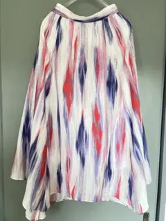 【Rirandture】イカットプリント イレヘムスカート