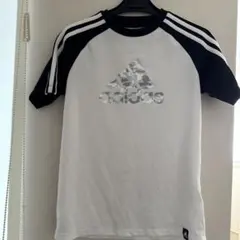 adidas カモフラージュロゴ ラグランシャツ150cm