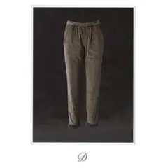 D-due デ・ドゥエ 2023 F/W モスグリーン ベロア パンツ